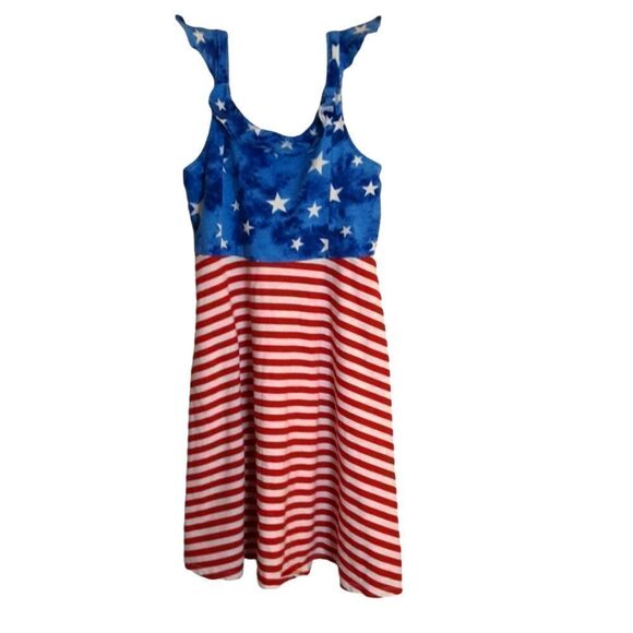 JUMPING BEANS Dress All Day Play‎ American Flag size 8 - Picture 1 of 4